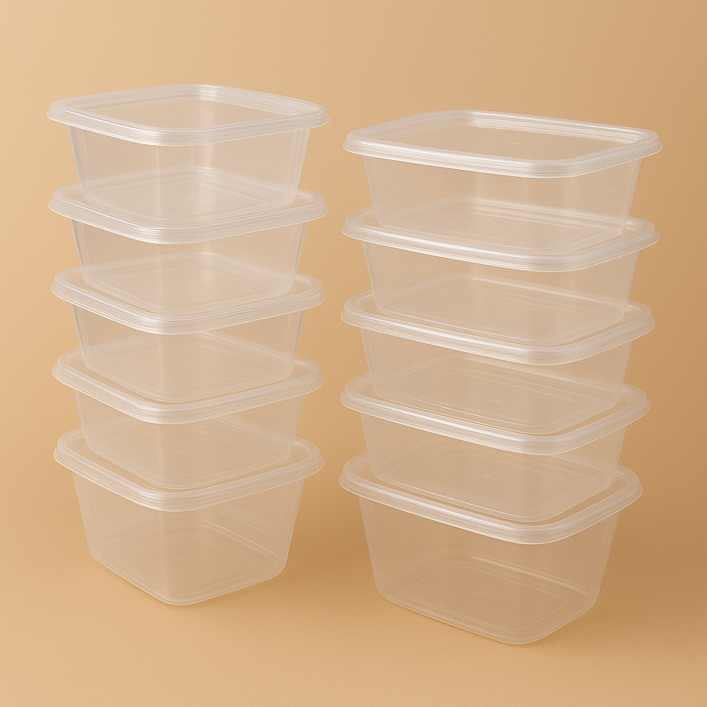 Food containers With Lids Microwave Safe - 100% recyclable