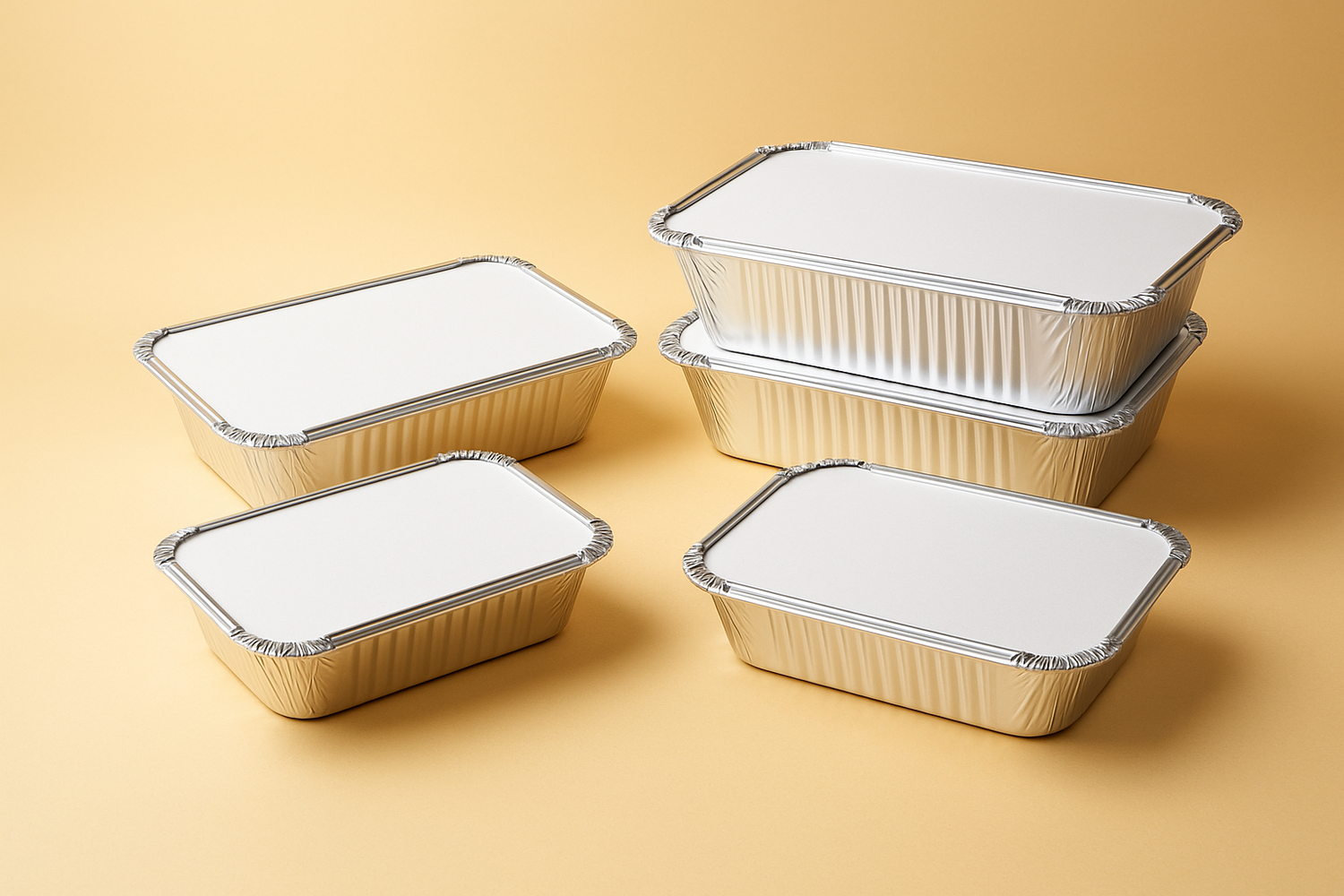 Aluminium Foil Food Containers With Lids