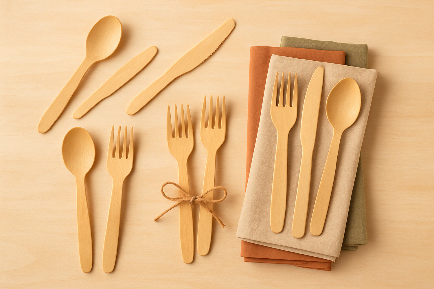 Biodegradable Cutlery & Napkins