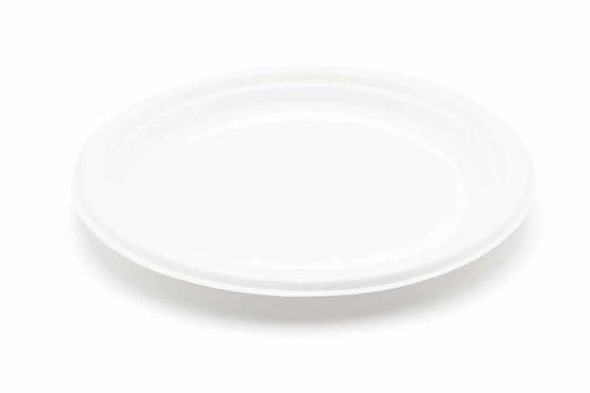 10'' Inch Bagasse Plates 100% Eco-Friendly Sugarcane Fiber Biodegradeable Plates