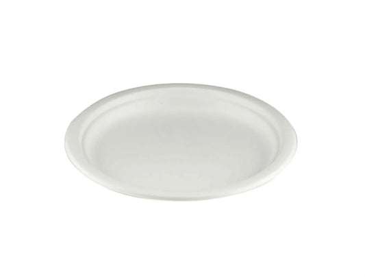 7'' Inch Bagasse Plates 100% Biodegradable & Eco-Friendly