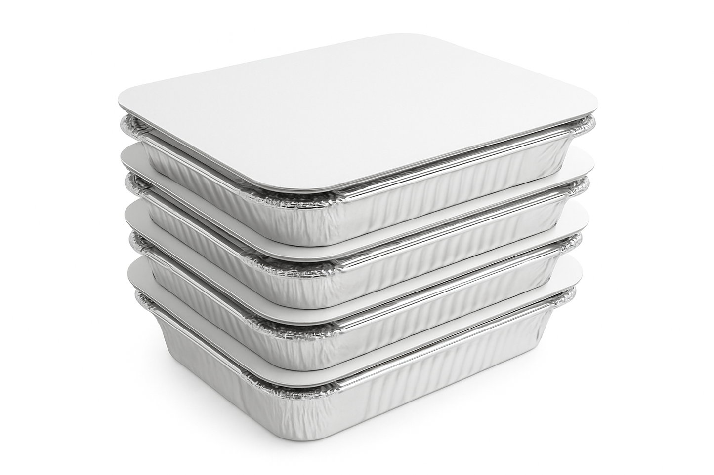 No.2 Aluminium Foil Food Containers With Lids