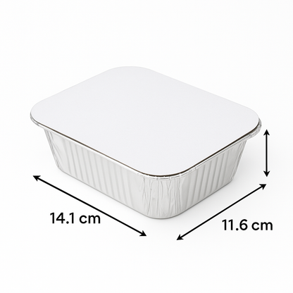 No.2 Aluminium Foil Food Containers With Lids