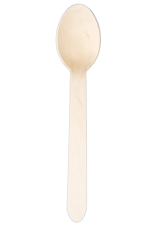Biodegradable Wooden Desert Spoon - Brinchwood Cutlery
