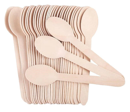 Biodegradable Wooden Desert Spoon - Brinchwood Cutlery