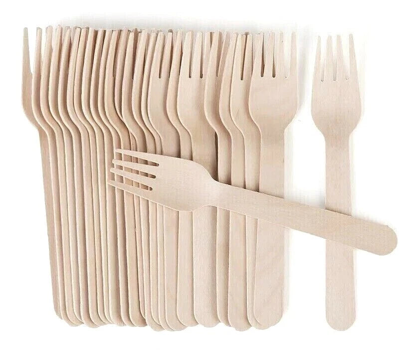 Biodegradable Wooden Forks - Brinchwood Cutlery