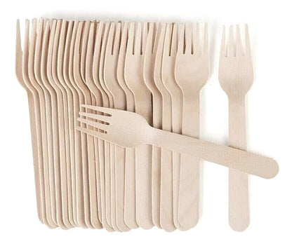 Biodegradable Wooden Forks - Brinchwood Cutlery